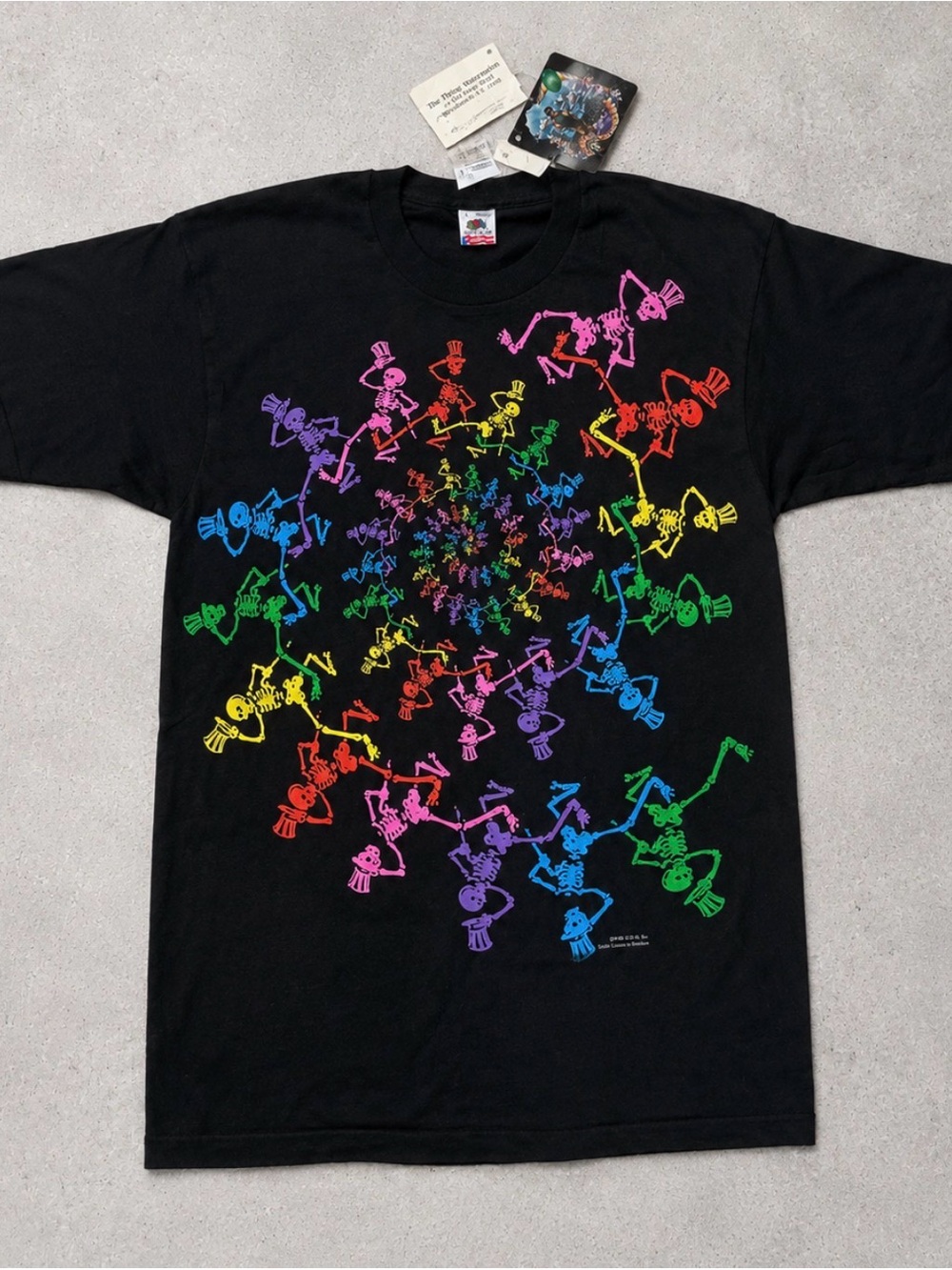 VTG Grateful Dead Dancing Skeletons FOTL Brockum Tee L